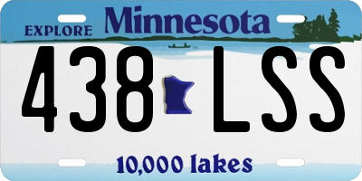 MN license plate 438LSS