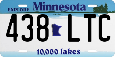 MN license plate 438LTC