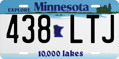 MN license plate 438LTJ