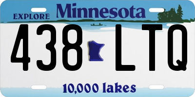 MN license plate 438LTQ