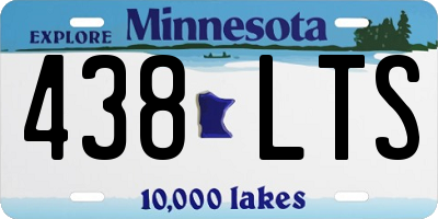 MN license plate 438LTS