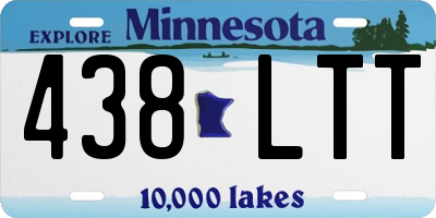 MN license plate 438LTT