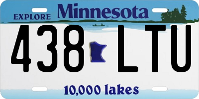 MN license plate 438LTU