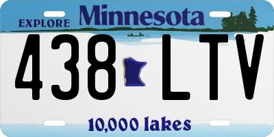 MN license plate 438LTV