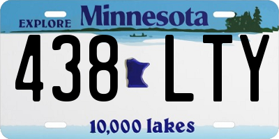 MN license plate 438LTY
