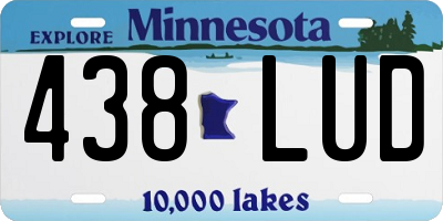 MN license plate 438LUD