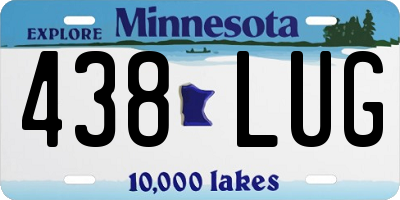 MN license plate 438LUG