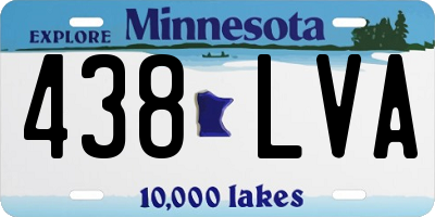 MN license plate 438LVA