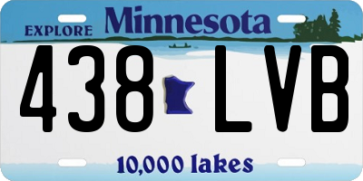 MN license plate 438LVB