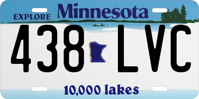 MN license plate 438LVC