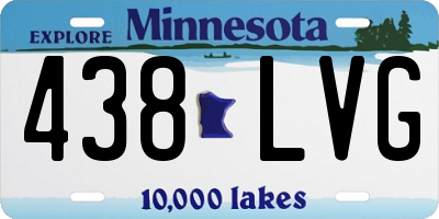 MN license plate 438LVG
