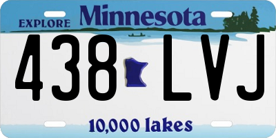 MN license plate 438LVJ