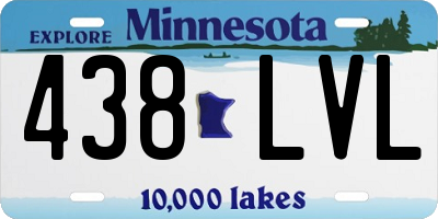 MN license plate 438LVL