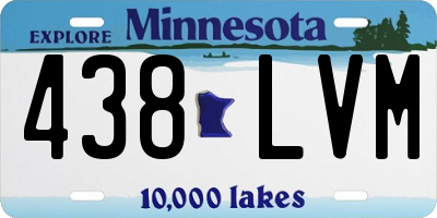 MN license plate 438LVM