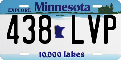 MN license plate 438LVP
