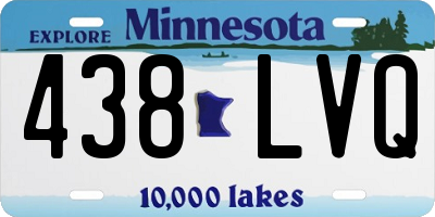 MN license plate 438LVQ