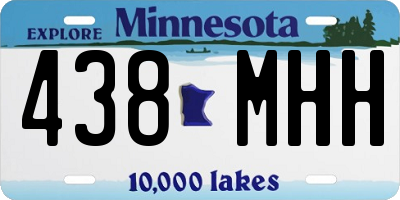 MN license plate 438MHH