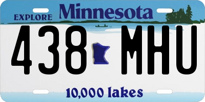 MN license plate 438MHU