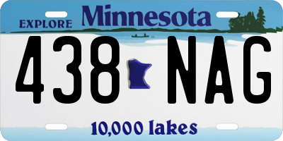 MN license plate 438NAG