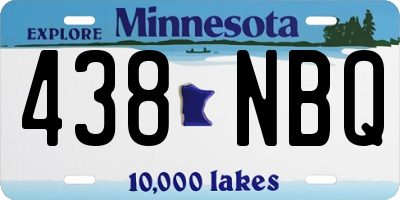 MN license plate 438NBQ