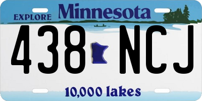 MN license plate 438NCJ