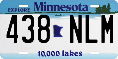MN license plate 438NLM