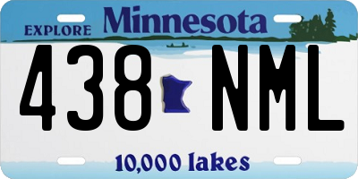 MN license plate 438NML