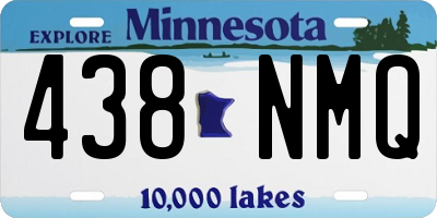 MN license plate 438NMQ