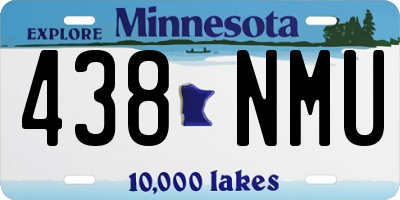 MN license plate 438NMU
