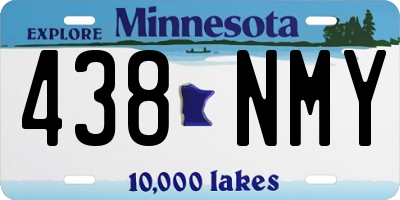 MN license plate 438NMY