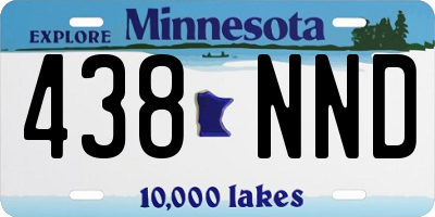 MN license plate 438NND