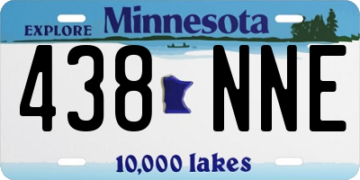MN license plate 438NNE