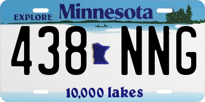 MN license plate 438NNG