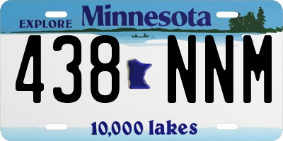 MN license plate 438NNM