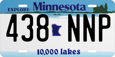 MN license plate 438NNP