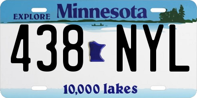 MN license plate 438NYL