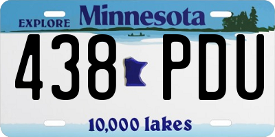 MN license plate 438PDU