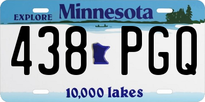 MN license plate 438PGQ