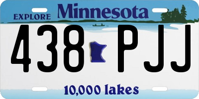 MN license plate 438PJJ