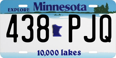 MN license plate 438PJQ