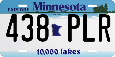 MN license plate 438PLR