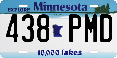 MN license plate 438PMD