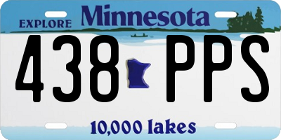 MN license plate 438PPS