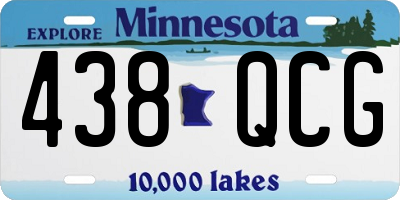 MN license plate 438QCG