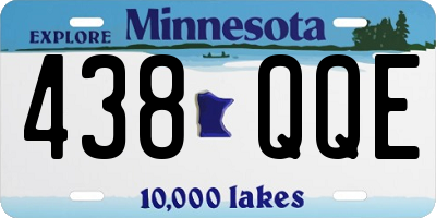 MN license plate 438QQE