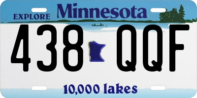 MN license plate 438QQF