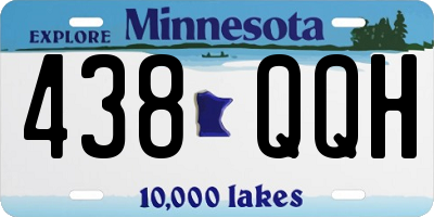 MN license plate 438QQH
