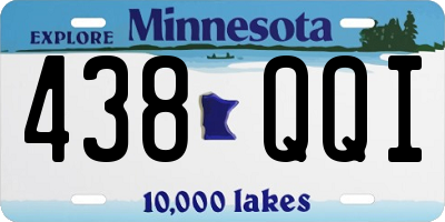 MN license plate 438QQI