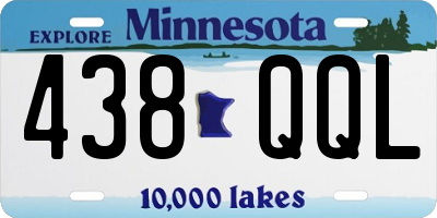 MN license plate 438QQL