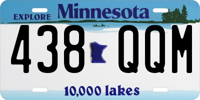 MN license plate 438QQM